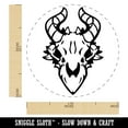 thumbnail image 2 of Dragon Skull Horns Self-Inking Rubber Stamp Ink Stamper - Pink Ink - Medium 1 Inch, 2 of 7