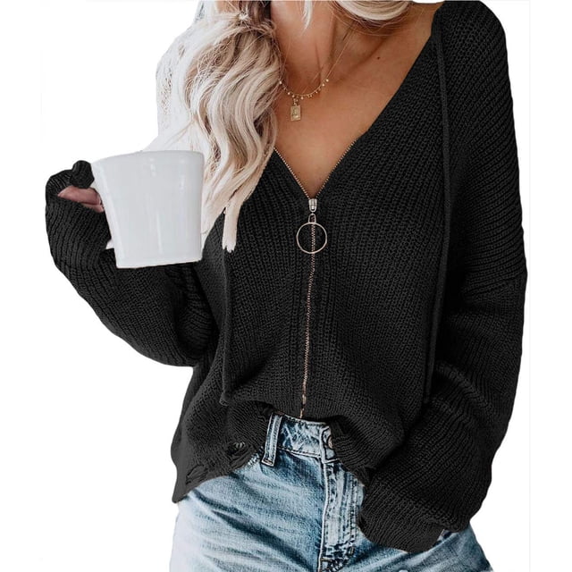 Femmes Cardigan à Capuche Pull Zip Cardigan à Capuche Pull Zip Ample Top Femmes Cardigan à Capuche Femmes Casual Top Femmes Cardigan à Capuche Pull à Capuche Peau Douce Décontractée