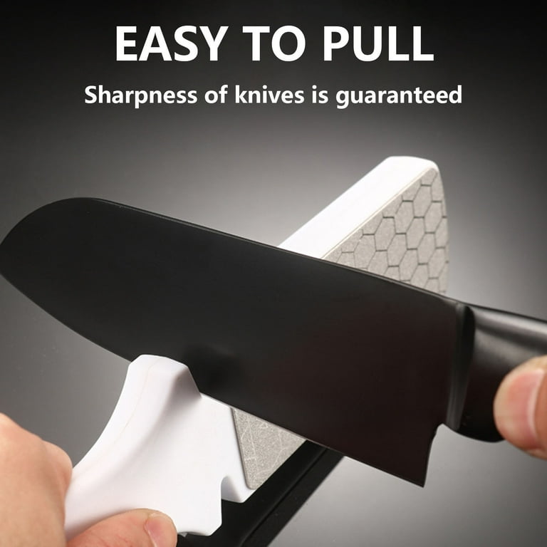 Diamond Kitchen Knife Sharpener & Scissors Sharpener With Safety Glove