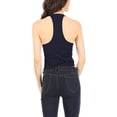 thumbnail image 3 of Women's Dressy Casual Versatile Racerback Vest Tuxedo Suit Waistcoat Navy L, 3 of 5