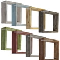 thumbnail image 3 of Ekena Millwork Set of 3, Square, Open Back, Vintage Farmhouse Shadow Box Shelves, Barnwood Decor Collection, Natural Barnwood, 3 of 12