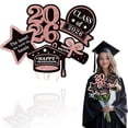 thumbnail image 1 of PickMe Graduation Decoration Class of 2026, Congrats Grad Centerpiece Sticks, 2026 Table Decor Toppers for College Congrats, Grad Party Table Centerpieces, Rose Gold, 1 of 5