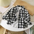 Boys Summer Shirts Size 5T Boys Girls Long Sleeve Flannel Plaid Shirt