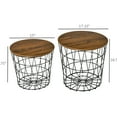 thumbnail image 4 of Round End Tables with Detachable Tabletop and Storage / Convenient for Home Use, 4 of 4
