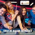thumbnail image 4 of 2pcs Tacos de Billar, Taco de Billar Profesional, Desarmable Palos de Billiard Snooker Profesional, con 2 Guante 4 Tiza, para Principiantes Ejercicios de Entretenimiento.(145 cm), 4 of 7