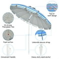 thumbnail image 3 of Costway Parasol de Plage 8 Pi Extérieur Inclinable Pare-Soleil Ancre de Sable avec Sac de Transport, 3 of 10