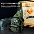 thumbnail image 6 of DDT Night Stalker Small EDC Sling Bag with DDT Logo Patch, Color Bloodline, 6 of 8