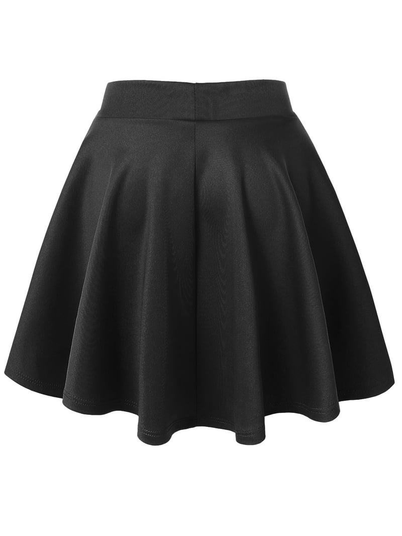 Made by Johnny Women's Mini High Waist Stretchy Flared