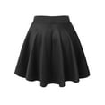 thumbnail image 2 of Made by Johnny Women's Basic Versatile Stretchy Flared Skater Skirt M BLACK, 2 of 6