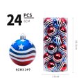 thumbnail image 2 of 24 piezas de adornos del 4 de julio con bandera patriótica estadounidense, bola colgante para fiesta, decoración artística para el hogar, Navidad, Día de la Independencia, Día de los, 2 of 7