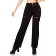 thumbnail image 1 of Jeans Recto para Dama Savi Jeans gabardina stretch azul petroleo 7, 1 of 6