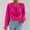 Pink, variant on Qulqfy Ruffle Sleeve Tops for Women Satin Cowl Neck Pink Dressy Fall Blouses Women's Fancy Shirts S