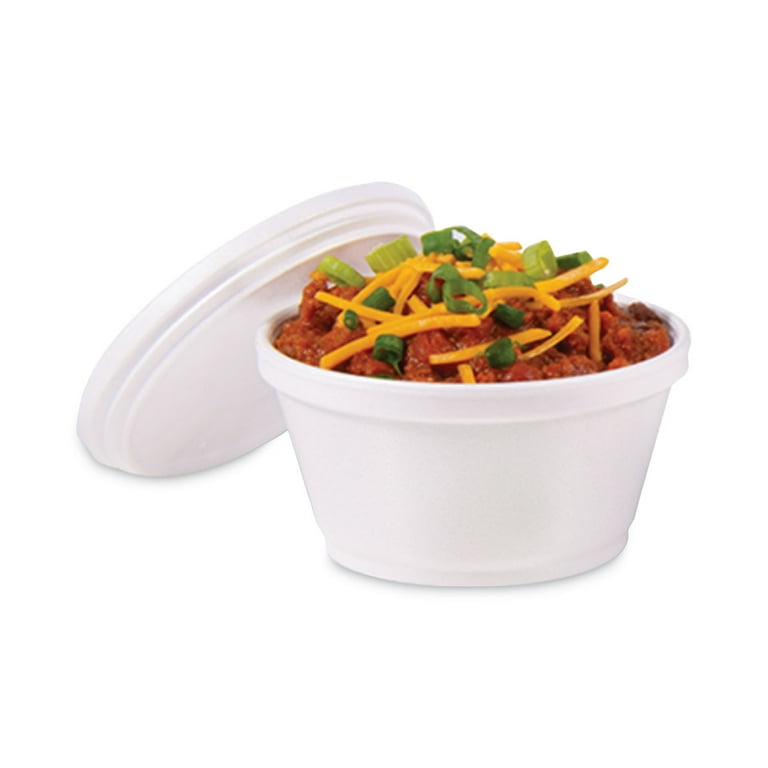 Foam Container, Extra Squat, 8 oz, White, 1,000/Carton Foam Container, Extra Squat, 8 oz, White, 1,000/Carton