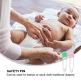 thumbnail image 5 of 12pcs Baby Kids Cloth Diaper Stainless Steel Traditional Safety - Size S (Random Color), 5 of 6