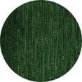 thumbnail image 1 of Ahgly Company Indoor Round Abstract Emerald Green Modern Area Rugs, 4' Round, 1 of 4