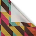 thumbnail image 3 of Ambesonne Abstract Kitchen Curtains, Parallel Bars Triangle, 55"x39", Multicolor, 3 of 3