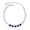 Blue, variant on CZ Stone Ankle Bracelets For Summer, 5"+2" Inch Adjustable Size