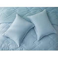 thumbnail image 6 of Chezmoi Collection Skye 3-Piece 100% Cotton Muslin Thin Comforter Set Oversized King, Lake Blue Reversible Soft Washed Cotton Gauze Breathable Lightweight Summer Blanket, 6 of 9