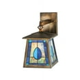 thumbnail image 2 of Meyda Tiffany 50524 Mackintosh Bungalow 7" Wide 1 Light Wall Sconce - Copper, 2 of 5
