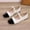 #306-White, variant on Women's Casual Tweed Flats - Vintage Two-Tone French Mary Jane Shoes with Round Toe and Low-Cut Slip-On Design for Everyday Comfort