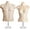 Flesh, variant on Black Male + Female Hollow Back Mannequin Torso Set w/ Acrylic Stand with Metal Pole, S-M Sizes (1)