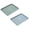 i-Blue 2PCS, variant on pdqouc Solid Durable Plastic Fast Food Tray Rectangular Serving Trays Serving Tray for Indoor Plastic Fast Food Tray 13.38*9.44 Inch for Restaurant