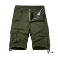 thumbnail image 2 of cllios Mens Cargo Shorts Summer Tactical Work Shorts Lightweight Workwear Cargo Shorts with Multi Pockets Fathers Day Gifts Army Green,S, 2 of 4