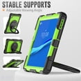 thumbnail image 5 of Case for Lenovo Tab K10 10.3 inch/M10 FHD Plus 2020 2nd Gen, 360 Rotating Stand Handle Pencil Holder Shoulder Strap Heavy Duty Shockproof Cover, Lime PC, 5 of 7