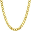 18k Cuban Link Chain - Gold Necklace for Women Men Teen Girls & Boys - 20X More Real Gold Than Other Plated Miami Curb Links - Free Lifetime Replacement Guarantee - 22"