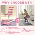 thumbnail image 6 of Deep Squat Machine for Home Pink Glutes Trainer Machine with Resistance Bands Squat Assist Trainer for Core & Legs Workout Ideal for Home Gym Apartment & Office, 6 of 10