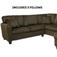 thumbnail image 5 of Bentley Plush Soft 6-Person U-Shaped Sectional Sofa with Chaise, Coffee, 5 of 6