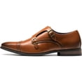thumbnail image 3 of Zapatos BMNY Para Hombre De Vestir Con Hebilla Café Talla 29, 3 of 4
