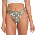 thumbnail image 1 of Balery Kitchen Food Tangas de Algodón para Mujer con Estampado – Ropa Interior Sexy, Transpirable, G-string-XX-Large, 1 of 6