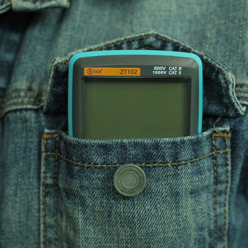 Auto Digital Multimeter 6000 Counts Backlight Meter Ammeter Voltmeter Low Voltage Temperature Indication Portable ZT102