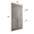 thumbnail image 2 of Coast Sequoia Inc Coast Sequoia 42in x 84in S Series Pine Wood Sliding Barn Door Without Hardware Light Grey, 2 of 6