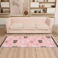 thumbnail image 2 of Yayeee Runner Rug for Bedroom 2'x6' Machine Washable Hallway Non Slip Mat, Brown Hand Drawn Cups, 2 of 8
