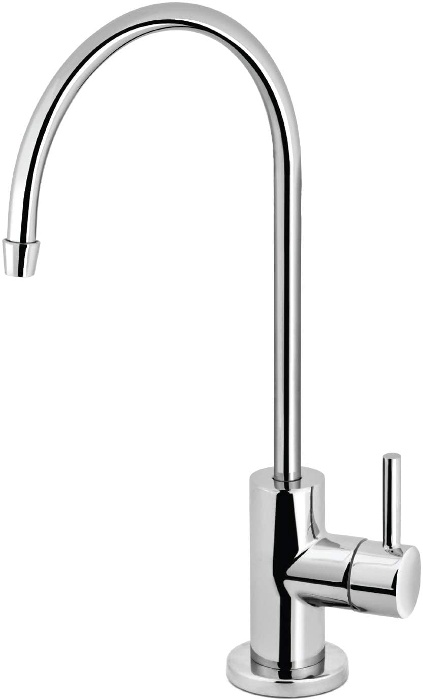 Express Water Modern Chrome Water Filter Faucet  Drinking Water Faucet  Reverse Osmosis Filtration System and Kitchen Sink Beverage Faucet  Simple 3-Piece Easy Install Faucet