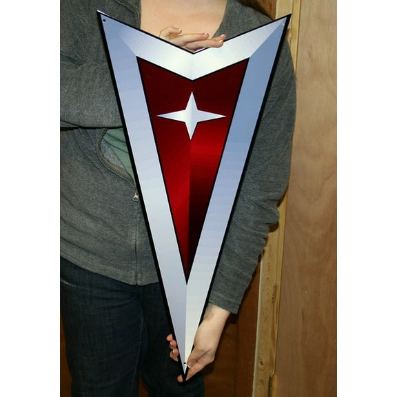 Pontiac Arrow Metal Wall Hanging Sign : 30" x 14"