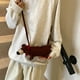 thumbnail image 4 of Christmas Gift Cute Dachshund Knitting Color Collision Ladies Small Bag 2024 Autumns And Winter Tides Cool Shoulder Crossbody Women's Bags, 4 of 9