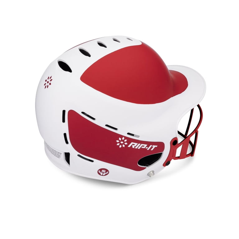 RIP-IT Vision Pro Softball Batting Helmet, Scarlet, M/L photo 2