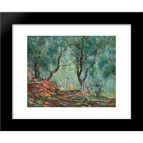 Olive Tree Wood in the Moreno Garden 20x24 Framed Art Print by Monet, Claude