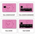 thumbnail image 4 of Rectangle PVC Plastic Waterproof Card Stickers Self-adhesion Card Skin for Bank Card Decor Pig 186x137mm, 4 of 6