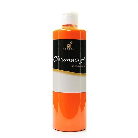 UPC: 0804551869853 | Chromacryl Students  Acrylic Paints orange vermilion  500 ml (pack of 2)
