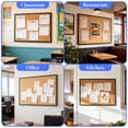 thumbnail image 2 of JILhome 35" x 23" Cork Board, 3'x2' Bulletin Board, Cork Boards for Walls, Office, Home, Black Aluminium Frame, 2 of 7