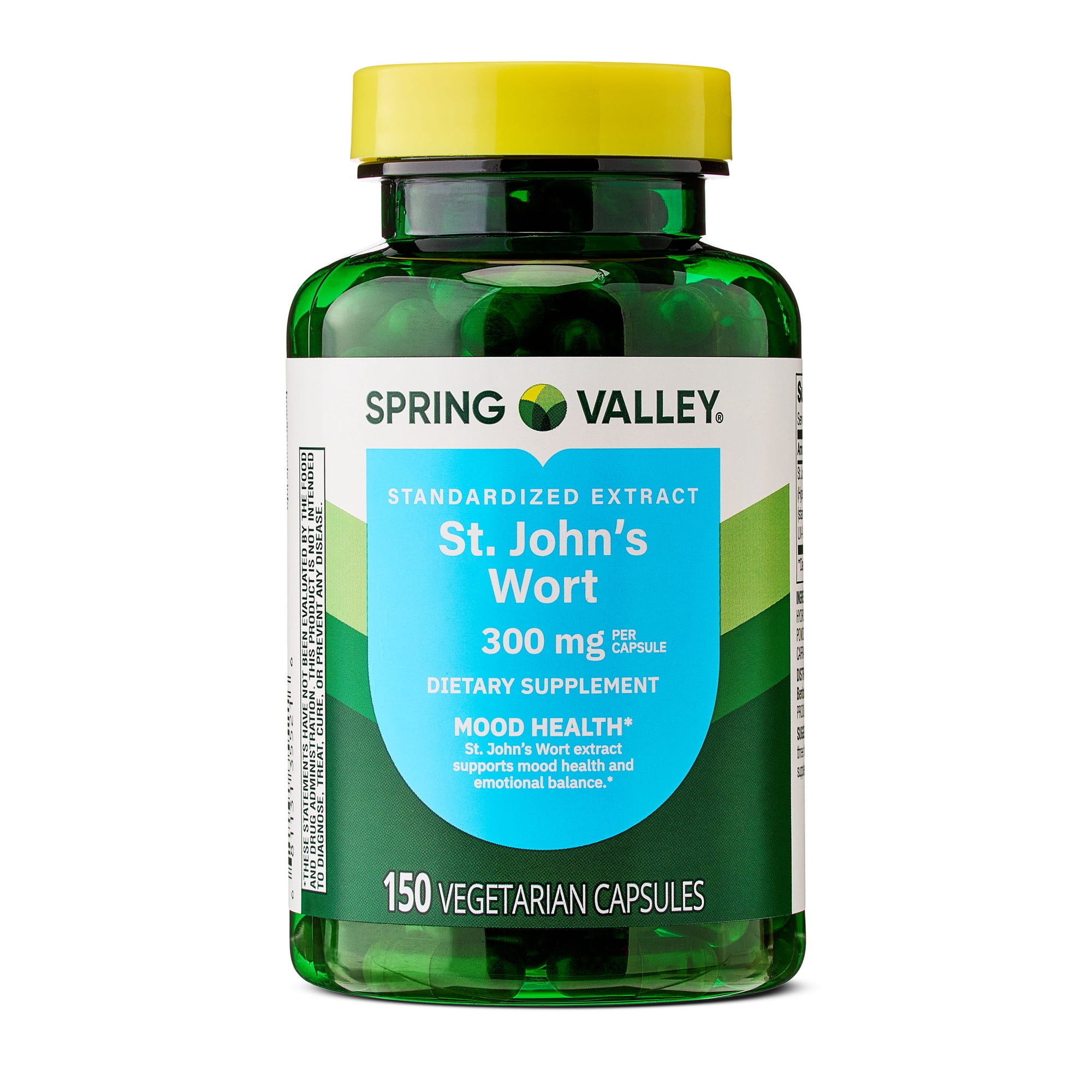 Spring Valley St. John's Wort Standardized Extract Capsules Dietary Supplement, 300 mg, 150 Count