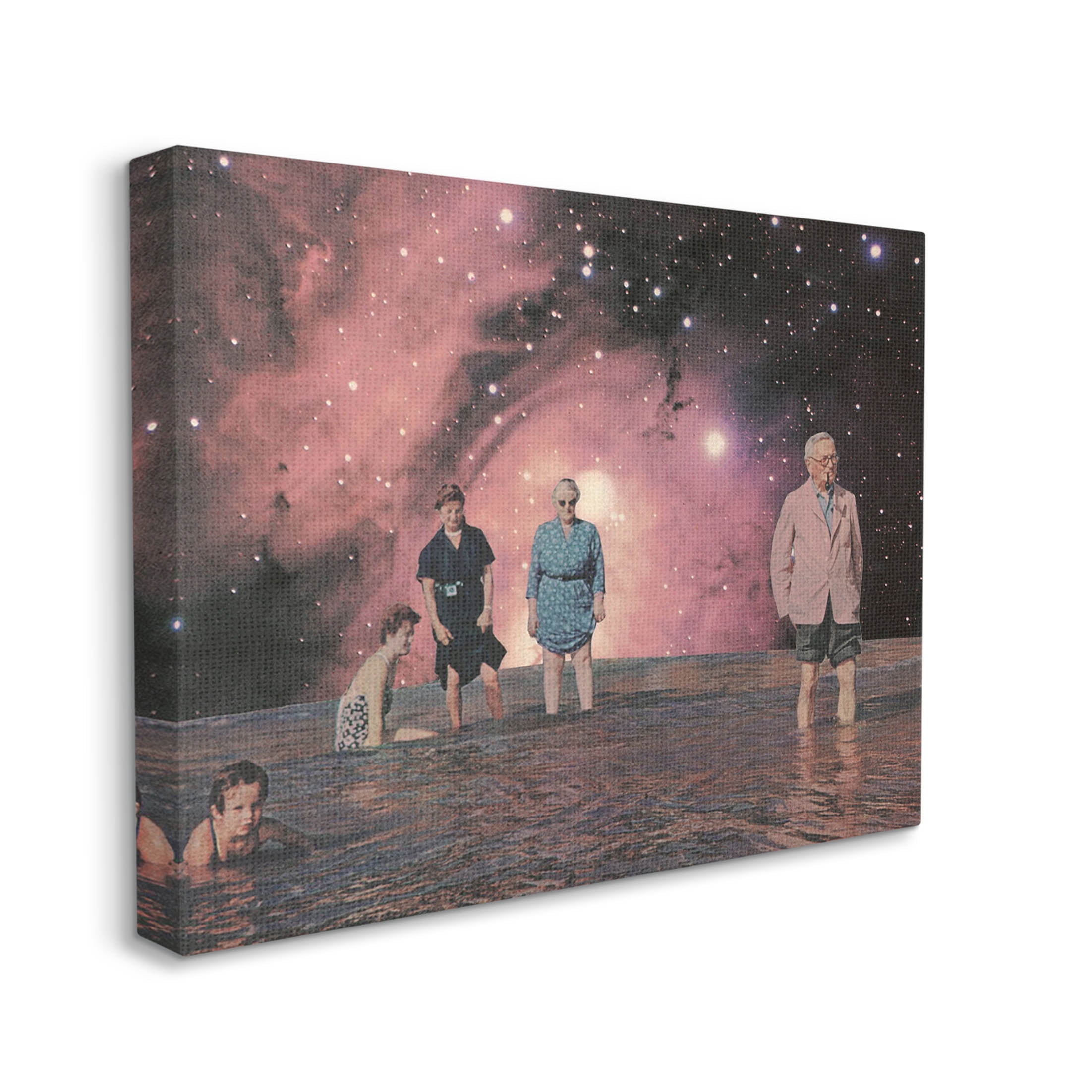 Stupell Industries Surreal Family Vivid Galaxy Planet Graphic Art Gallery Wrapped Canvas Print Wall Art, Design by Matheus Lopes Castro