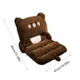 thumbnail image 3 of Fasiaou Cute Cartoon Car Cushion, Sleek Design Full Size Car Seat Pad Soft Wool Warm Seat Cushion Cover Winter Protector - Universal Fit for Cars Driver Seat Office Chair(Brown),One Piece, 3 of 6