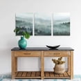 thumbnail image 2 of 3 Piece Wall Art for Living Room Misty Forests Print Picture Framed Canvas Artwork Wall Decor for Bathroom Bedroom Modern Room Landscape Decorations Size 12x16 inches x 3 Panel Ready to Hang, 2 of 6