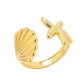 thumbnail image 2 of Dsscvnef Gold Shape Ring Summer Beach Ocean Style Opening Adjustable Hand Jewelry, 2 of 5