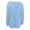 thumbnail image 5 of kpoplk Women Hoodies Oversized Fleece Long Sleeve Comfy Casual Basic Pullover Sweatshirts 2024 Fall Outfits Sweater(Light Blue,S), 5 of 5
